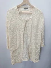 ◇ ◎ ●未使用● DURAS ambient レース 長袖 ガウンジャケット サイズＦ ベージュ レディース E  【1406180092542】