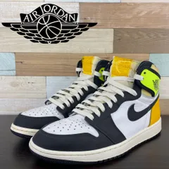 NIKE AIR JORDAN 1 RETRO HI OG ナイキ エアジョーダン1 ハイ OG ボルトゴールド 26.5cm U06306 555088-118