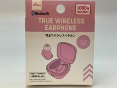 完全ワイヤレスイヤホン　ブルートゥース　パステルカラーピンク　耳元映えるシアーカラー　気分を飾るPOPサウンド　DAISO　⑨