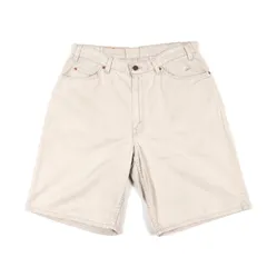 90s Levi's 560【USA製】オリジナルレングス デニムショーツ W34×L11 ショートパンツ ベージュ リーバイス levis vintage