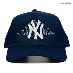 CROWN KINGS NY SKYLINE SNAPBACK CAP【NAVY】 (クラウンキングズ  帽子 キャップ スナップバック NY NEW YORK ロゴ ニューヨーク カスタム ネイビー)