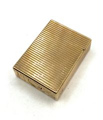 【鑑定済み】正規品　難あり  St. Dupont デュポン ライン1 ショート ボーダー ローラー式 ガスライター ゴールド