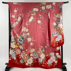 ふりふ 牡丹 ふき綿の豪華着物