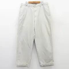 W36/古着 ギャップ GAP パンツ メンズ 00s コットン 薄ベージュ カーキ 25may21 中古 ボトムス ロング