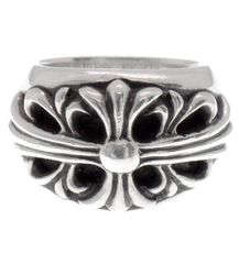 クロムハーツ CHROME HEARTS 【 FLRL CRS 】 フローラル クロス シルバー リング　39581