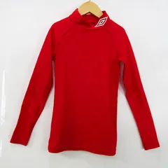アンブロ 長袖Ｔシャツ トップス ハイネック スポーツインナー サッカー キッズ 男の子用 150サイズ レッド UMBRO 【中古】