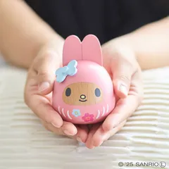 サンリオ 木製だるま マイメロディ SWD2(sanrio だるま マイメロ かわいい グッズ ミニ 置物 おしゃれ サンリオ 達磨 インテリア 合格祈願 木製 正月飾り 贈り物 My Melody)