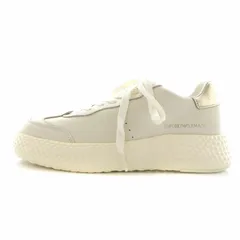 エンポリオアルマーニ EMPORIO ARMANI スニーカー レザー ローカット ロゴ US8M 24.5cm 白 ホワイト X3X149 XF624 /XZ ■GY18のサムネイル