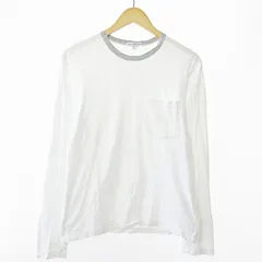 ジェームスパース JAMES PERSE カットソー Tシャツ ロンT 長袖 ポケ付 ダメージ加工 0 白 1230のサムネイル