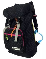 [중고] 가방 (캐릭터) 문장 (총 무늬) 플랩 배낭 [디지몬 어드벤처 tri. × OUTDOOR PRODUCTS]