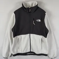 古着 ザ・ノースフェイス THE NORTH FACE フルジップフリースジャケット デナリ ワンポイントロゴ ポーラテック ツートン S  ホワイト レディース