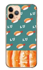 Galaxy A51 5G SC-54A SCG07 ケース カバー ギャラクシーA51 スマホケース ハードケース えび エビ 海老 寿司 すし シュール おもしろい 面白 可愛い かわいい レトロ カラー04