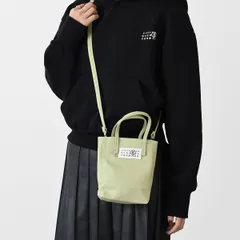 MM6 MAISON MARGIELA エムエムシックス メゾン マルジェラ バッグ ハンドバッグ ショルダーバッグ ミニクロス ボディショッピングバッグ SB5ZI0005 P6415 レディース グリーン ミニバッグ