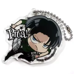 【中古】キーホルダー・マスコット(キャラクター) リヴァイ 「ぴた!でふぉめ 進撃の巨人 Season3 アクリルキーホルダー」