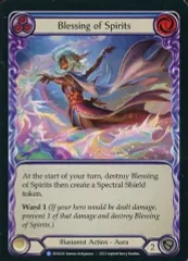 【中古】Flesh and Blood DYN220[R]：(Rainbow Foil)Blessing of Spirits (3)