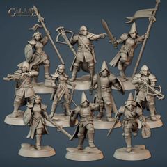 Galaad Miniatures | 2024年4月リリースvanguard squad10体セット 32mm | 3Dプリント ミニチュア TRPG メルカリ限定商品