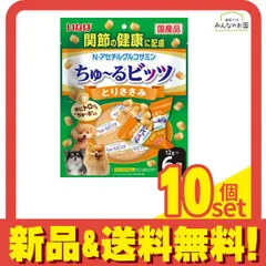 いなば 犬用 ちゅ〜る(ちゅーる)ビッツ 関節の健康に配慮 とりささみ 12g× 6袋入 10個セット まとめ売り