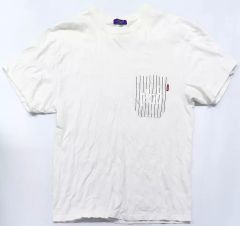 [중고] T 셔츠 THE BEAST STRIPE POCKET T-Shirt 화이트 XXL 사이즈 [RADIO EVA]