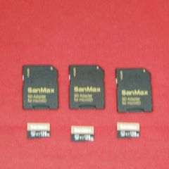 SanMax microSDXC 128GB アダプタ付き 3枚セット SMP128AV3 51623