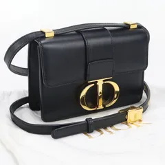 DIOR ディオール 30 モンテーニュ 斜め掛け ショルダーバッグ レザー【中古】 レディース
