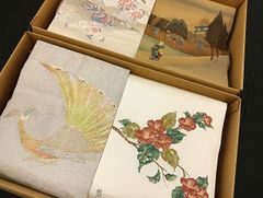 平和屋着物○紅花紬 米沢 間道 正絹 逸品 未使用 DAAV1229tw