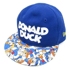 ニューエラ ドナルドダック キャップ 帽子 9FIFITY 東京ディズニーリゾート グッズ ブランド キッズ 男の子用 ブルー NEW ERA 【中古】