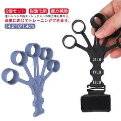 フィンガーエクササイザー 指強化剤 フィンガーパワー パワーフィンガー 5個セット 握力補助 トレーニング 握力 トレーニング パワーグリップ 握力 5個セット 筋トレ ハンド 指ストレッチャー 子供#shark566451