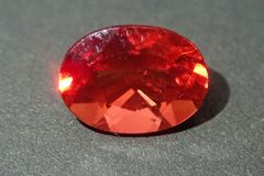 天然アンデシン(オレンジ)ルース 1.358ct 約6mm×8mm ソーティング付き！