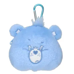 ケアベア ミニポーチ カラビナ付きぬいぐるみファスナーポーチ グランピーベア CareBears ティーズファクトリー 小物入れ キャラクター グッズ 