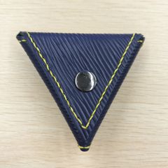 本革　コインケース　メモリーケース　ピルケース　国内　ハンドメイド　レザー　	紺	/工房エールヨコハマ