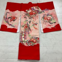 ☆4742☆ 絽 夏物 子供着物 襦袢付き 一つ身 女の子 七五三 3才 - メルカリ