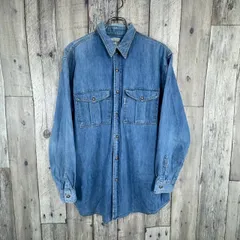 OLD EDWIN 90sエドウィン シャンブレー 長袖 デニム シャツ メンズ L サイズ