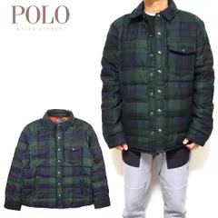 ラルフローレン ダウン ジャケット メンズ アウター シャツ Tartan Wool Blend Down Jacket RALPH LAUREN