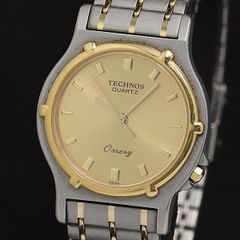 TECHNOS Orrery QZ デイト オクタゴン メンズ 時計 新品電池 - メルカリ