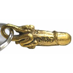 タイのお守り！ペニスの真鍮製キーホルダー「小」/エスニック/アジアン雑貨