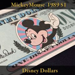 ディズニーダラー 1989年 1ドル ミッキー/眠れる森の美女の城  シリーズD-A