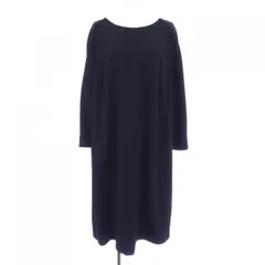 【美品】マリナリナルディ 大きめサイズ ジャージーワンピース モノトーン L MARINA RINALDIマリナリナルディ 大きいサイズ ジャージー