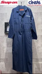 スナップオン半袖ツナギ　ネイビーＬサイズ(適応身長167〜172cm Yahoo!オークション -「スナップオン つなぎ 半袖」の落札相場