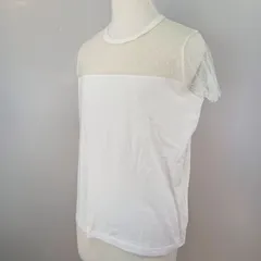 RED VALENTINO レッドヴァレンティノ 袖レース シースルー S レディース ホワイト 0000036528 01　【505】のサムネイル