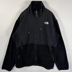 古着 ザ・ノースフェイス THE NORTH FACE フリースジャケット デナリ フルジップ ワンポイントロゴ刺繍 ポーラテック L  ブラック メンズ