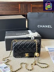 【今日特価】Chanel シャネル ゴールドボールスクエアファット チェーン調節可能で人間的-WTO輸入1