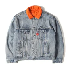 美品 Supreme シュプリーム ジャケット サイズ:M Levis リバーシブル デニム トラッカージャケット (Reversible Trucker Jacket) インディゴ オレンジ アウター ブルゾン 上着 コラボ【メンズ】のサムネイル