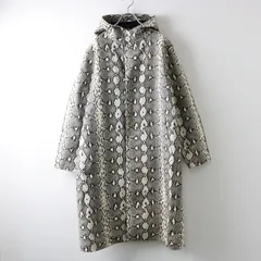 英国製 マッキントッシュ X ハイク MACKINTOSH HYKE コラボ パイソン柄 ゴム引き フードロングコート 3//ヘビ柄プリント【2400013805513】のサムネイル