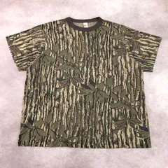 CRAFTED WITH PRIDE クラフテッドウィズプライド Tシャツ 半袖 胸ポケット ビッグシルエット リアルツリーカモ カモフラ柄 迷彩柄 総柄 ミリタリー 古着 USED Vintage ヴィンテージ