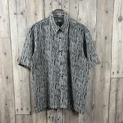 OLD ALPHA TIME 90s アルファタイム 半袖 総柄 シャツ L