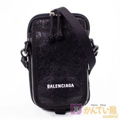 極美品　バレンシアガ　エクスプローラー ショルダーポーチ　ロゴ　ブラック BALENCIAGA】バレンシアガ ショルダーポーチ 593329