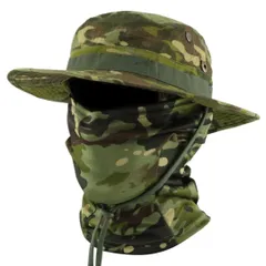 新品 サバゲー フェイスマスク セット ブーニーハット サファリハット メンズ 帽子 キャップ ハット 日焼け止め 紫外線 ＵＶカット