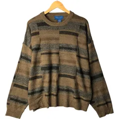 古着 80~90年代 タウンクラフト TOWN CRAFT 総柄 アクリルニットセーター メンズXL相当 ヴィンテージ/eaa399086