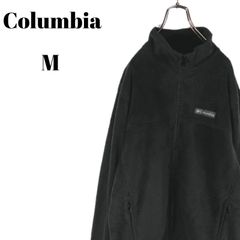 Columbia コロンビア フリースジャケット ワンポイントロゴ ダークグレー系 無地 単色 メンズ Mサイズ