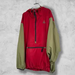 NIKE ACG 1990's Light Weight Anorack Parka - Red×Khaki
